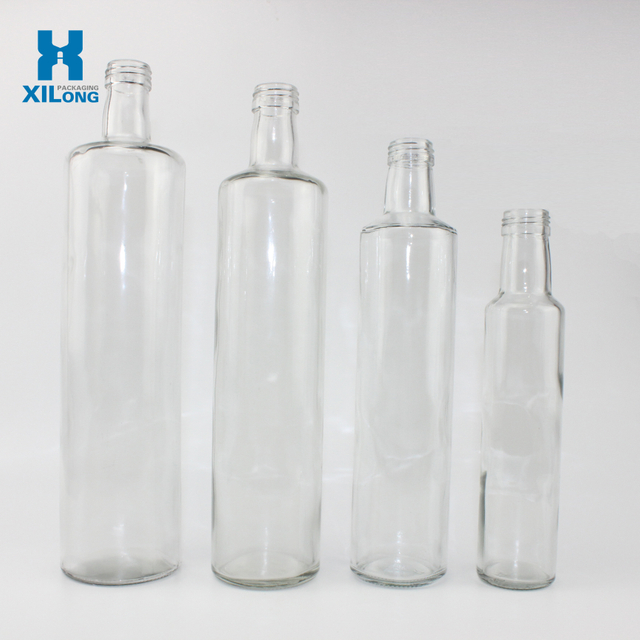 Clear Luxury Round 100ml 250ml 500ml 750ml 1000ml Olive Oil Bottle