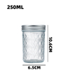 Diamond Caviar Jar 250ml Pickle Jar Food Jar Jam Sealed Glass Jar 