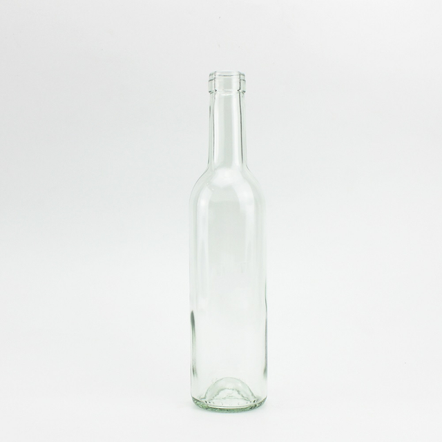 High Grade Bordeaux 500ML Transparent Clear Wine Glass Bottle