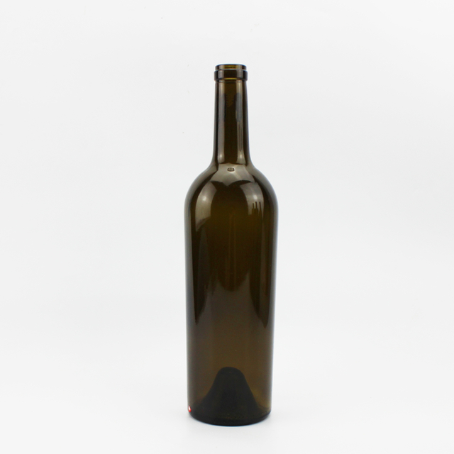 Wholesale 750ml Glass Wine Bottle Dark Green 750ml Wine Bottle