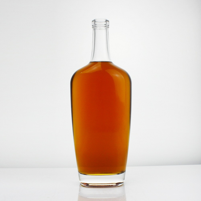 Promotional 2021 Design Round 200ML 500ML 700ML 750ML 1000ML Clear Empty Liquor Gin Bottle Glass