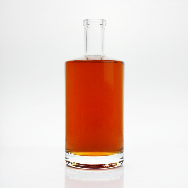 750ml Clear New Jersey Glass Bottle For Liquor Custom Empty Glass Bottle