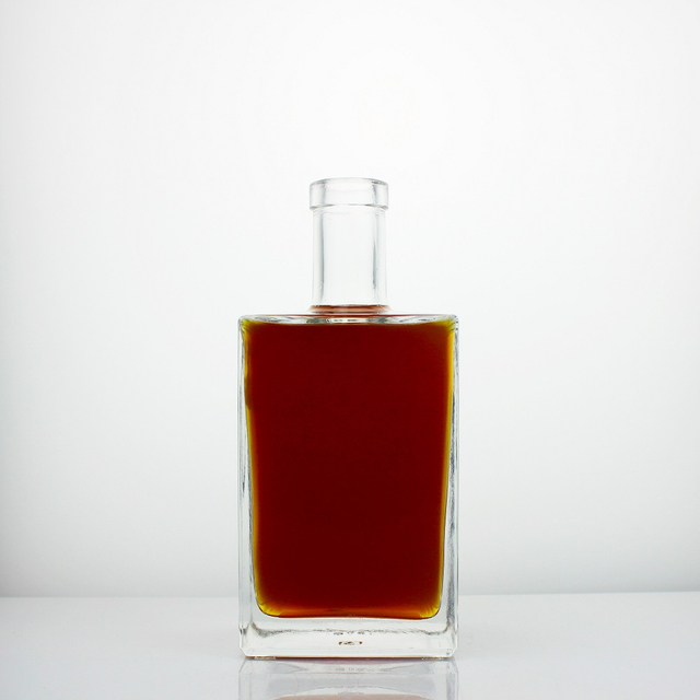 Super Flint Square Cube Spirit Glass Bottle 500ML 750ML
