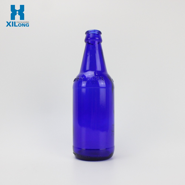 Wholesale Blue Material 500ML Beer Bottle