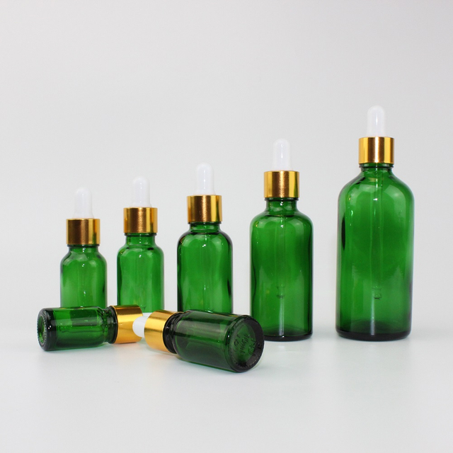 Low Price Green Glass Bottle For Essential Oil 50ML 100ML 150ML
