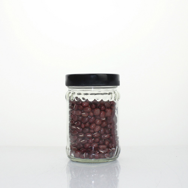 Wholesale Clear 215ml Glass Jar With Caps