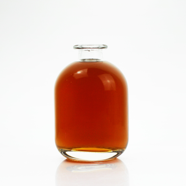 Empty Alcohol Bottle With Cork 700ml 750ml Round Rum Gin Whiskey Whisky Vodka WINE Liquor Glass Bottle Manufacturer 