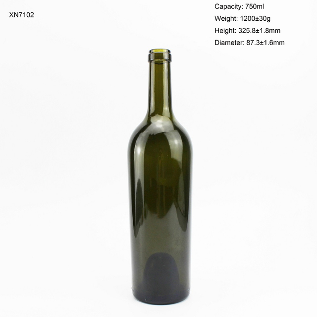 In Stock 1200g 750ML Wine Glass Bottle Screw Top