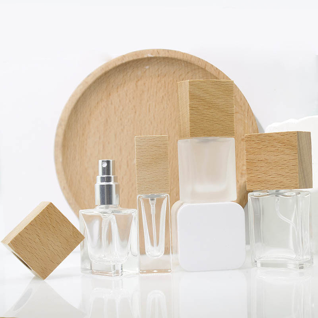 Flat Rectangular Perfume Atomizers - Precision Square-Cap Collection (5ml/10ml/15ml)