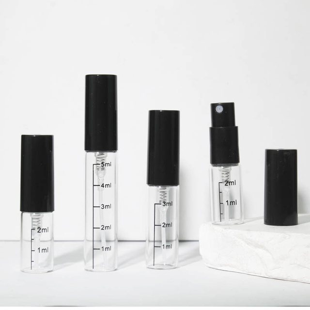 2ml/3ml/5ml Bayonet-Style Graduated Perfume Bottles