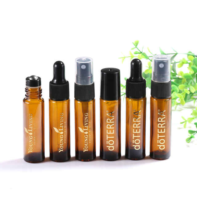 Wholesale Amber Perfume System - 10ml Gold-Stamped Bottles (Spray/Dropper/Roller)