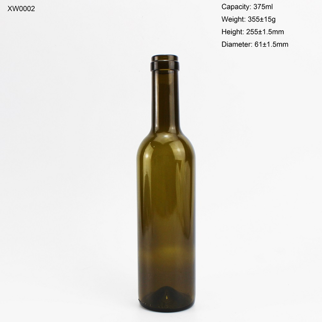 High Quality Olive Green Wine Bottle 375ml