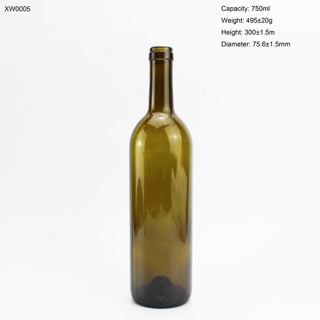 750ml Wine Glass Bottle