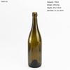 In Stock ODM Burgundy Screw Top Wine Bottle 750ml Dark Green