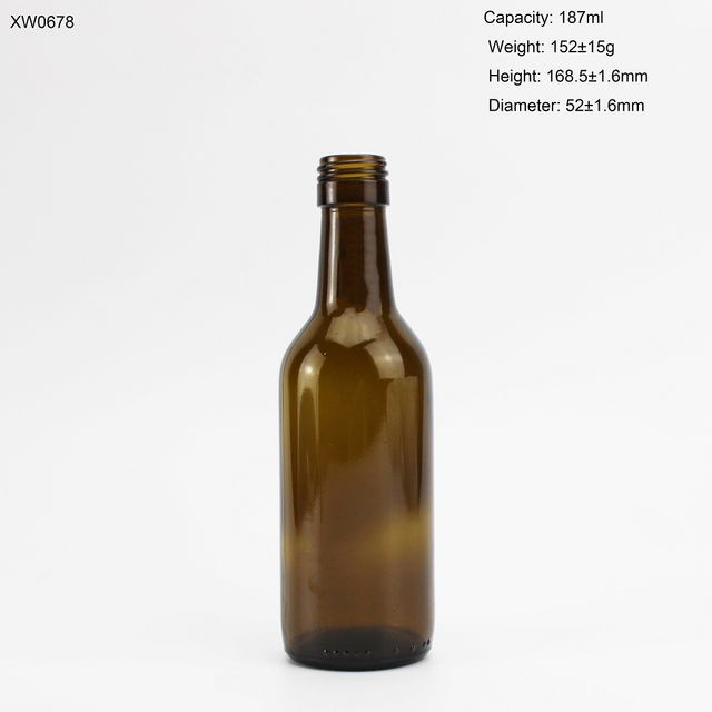 187ml Antique Green Wine Bottle Glass In Stock