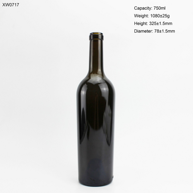 750ml Cork Top Wine Bottle Glass In Stock